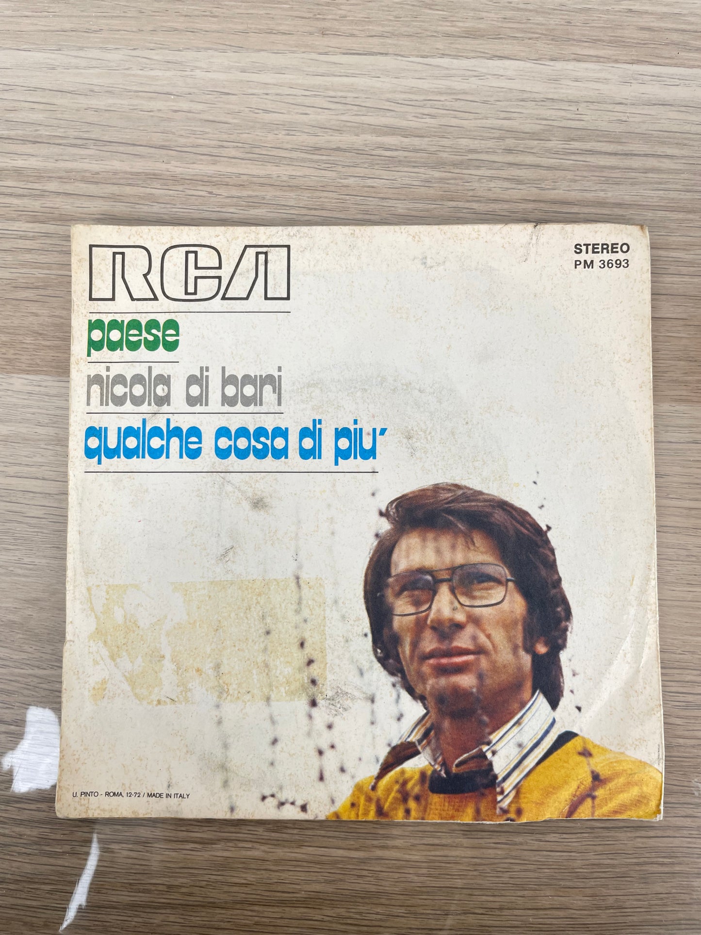 Disco 45 giri vinile Nicola Di Bari Paese Qualche Cosa DI Più 1971