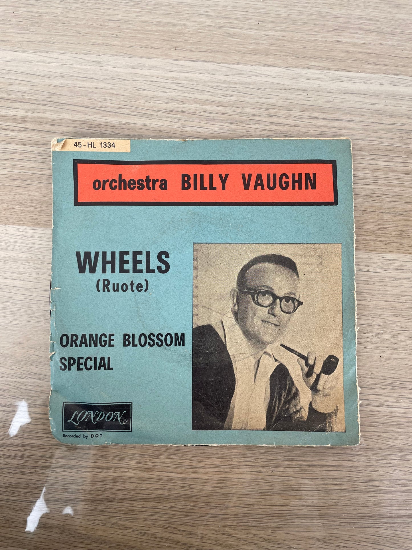 Disco 45 giri vinile Billy Vaughn Wheels Orange Blossom Special 1960