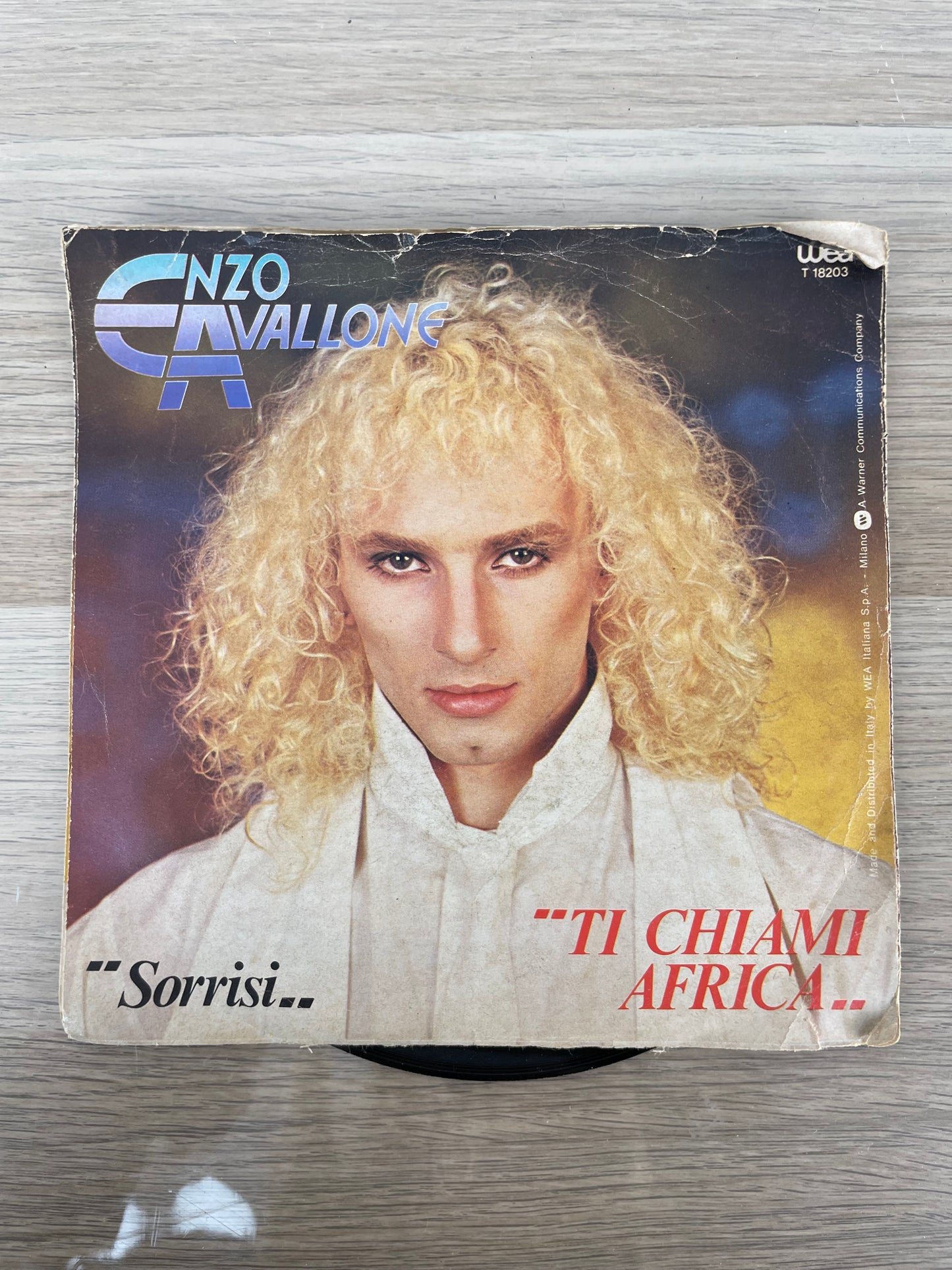 Disco 45 giri vinile Enzo Avallone Ti Chiami Africa Sorrisi 1980