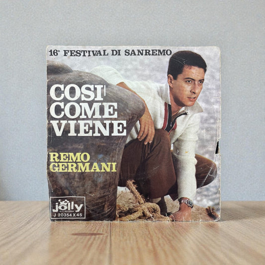 Disco 45 giri vinile Remo Germani Così Come Viene Partivo 1962