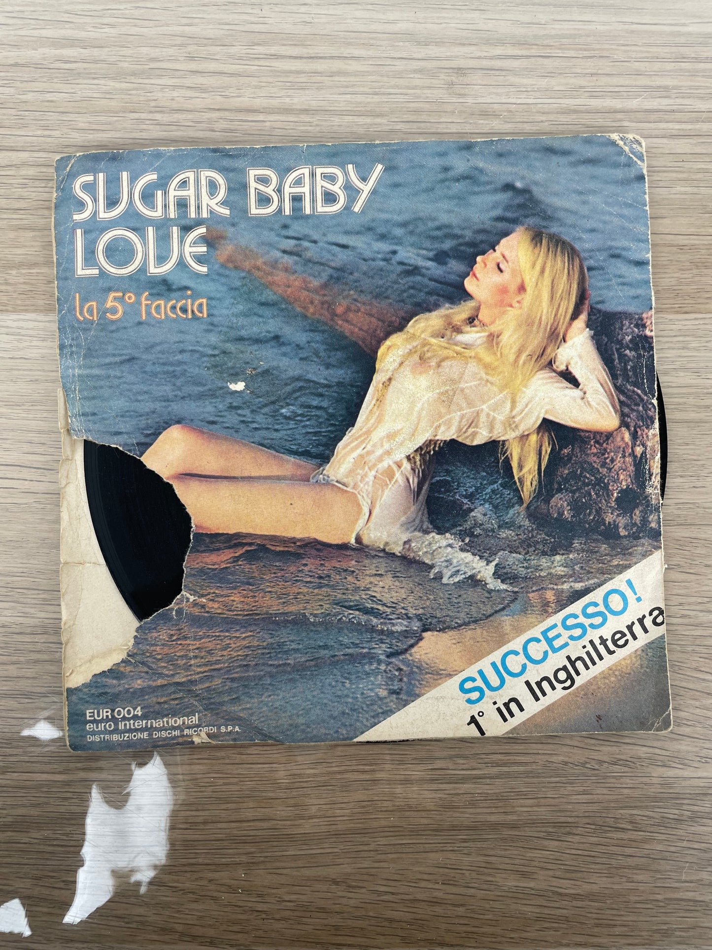 Disco 45 giri vinile La Quinta Faccia Sugar Baby Love Day Dreamer 1974