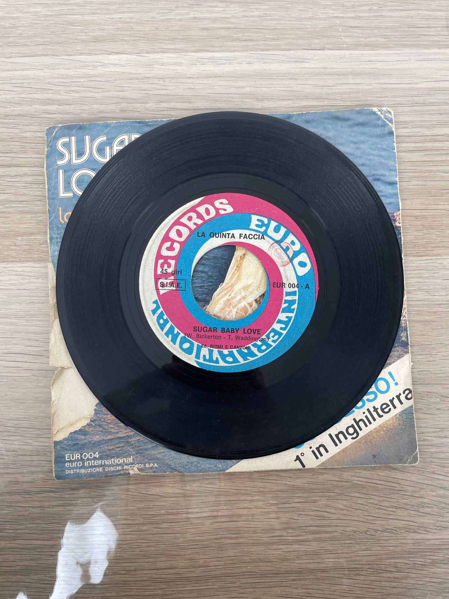 Disco 45 giri vinile La Quinta Faccia Sugar Baby Love Day Dreamer 1974