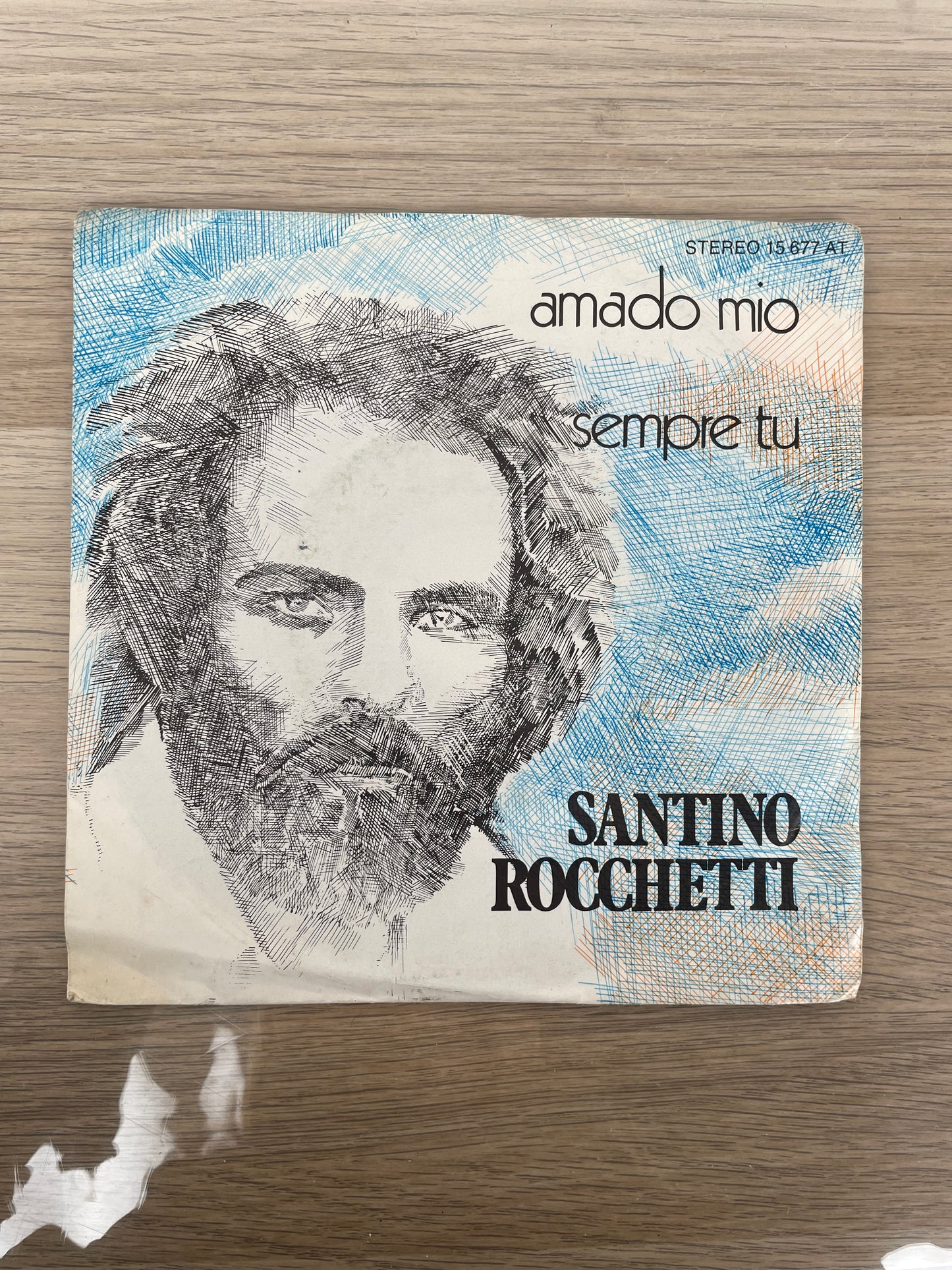 Disco 45 giri vinile Santino Rocchetti Amado Mio Sempre Tu 1970