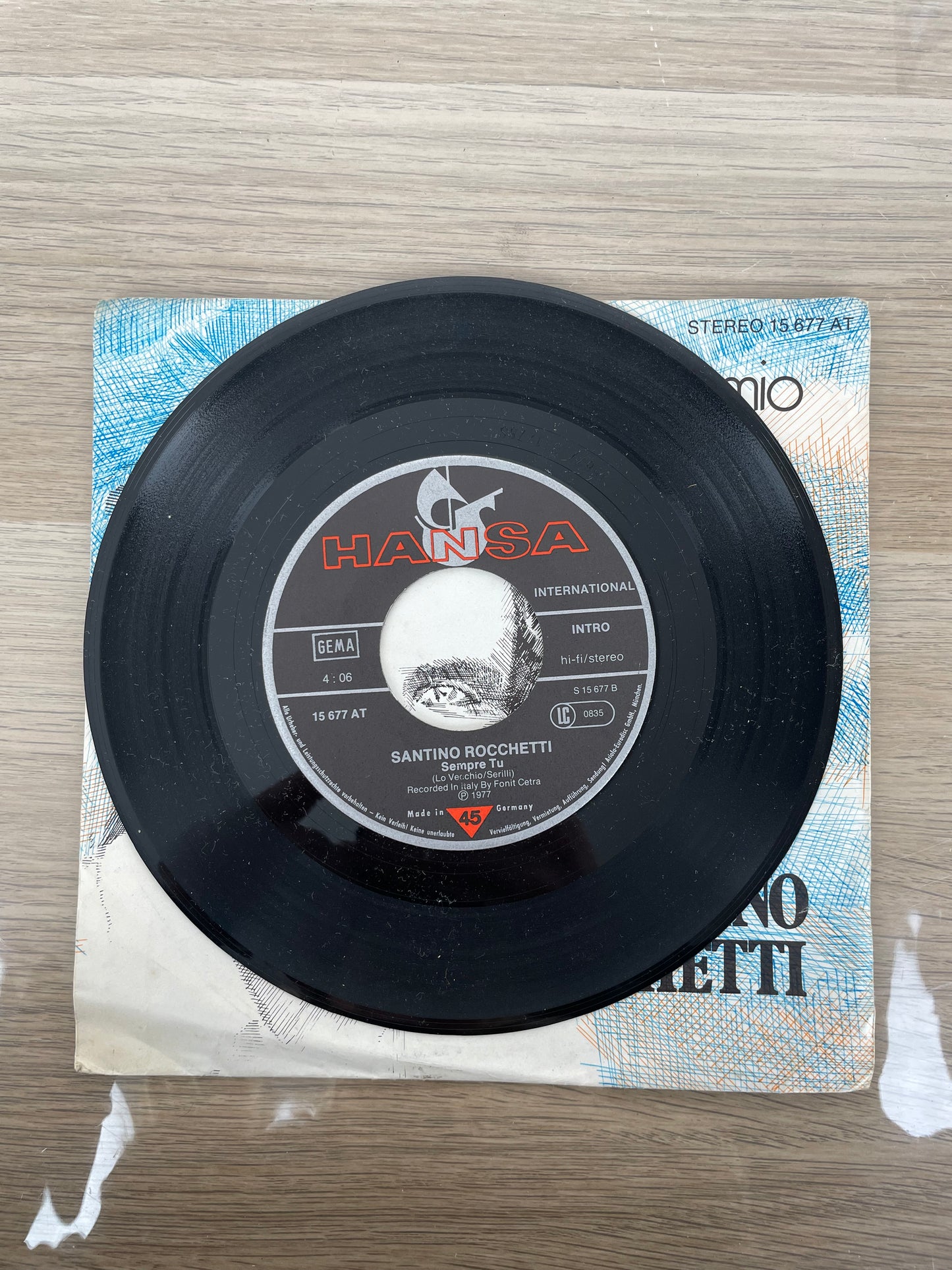 Disco 45 giri vinile Santino Rocchetti Amado Mio Sempre Tu 1970