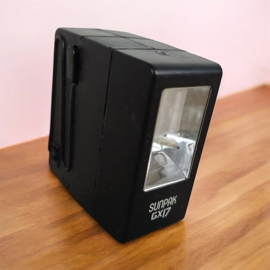Flash Sunpak GX17 Vintage Per Fotocamere Analogiche E Digitali Attacco Hot Shoe
