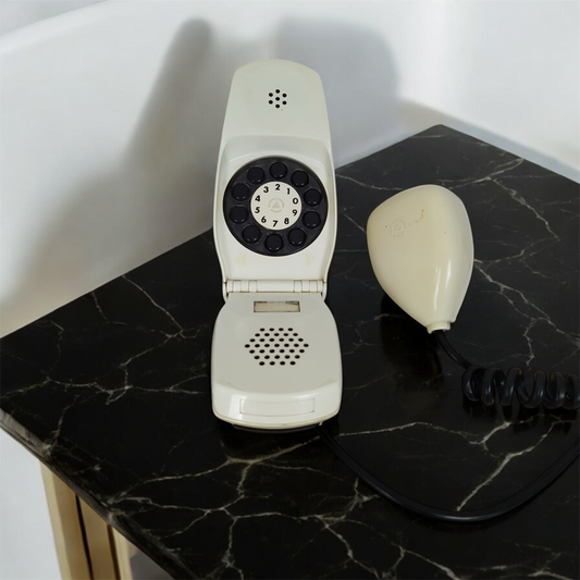Telefono Grillo Vintage Epoca Anni 60 Design Zanuso Sapper Bianco Siemens Auso