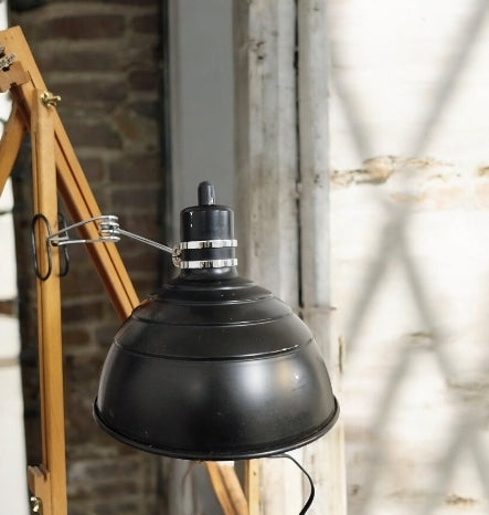 Lampada Da Tavolo Snodabile Industriale A Pinza Colore Nero Vintage Con Cavo