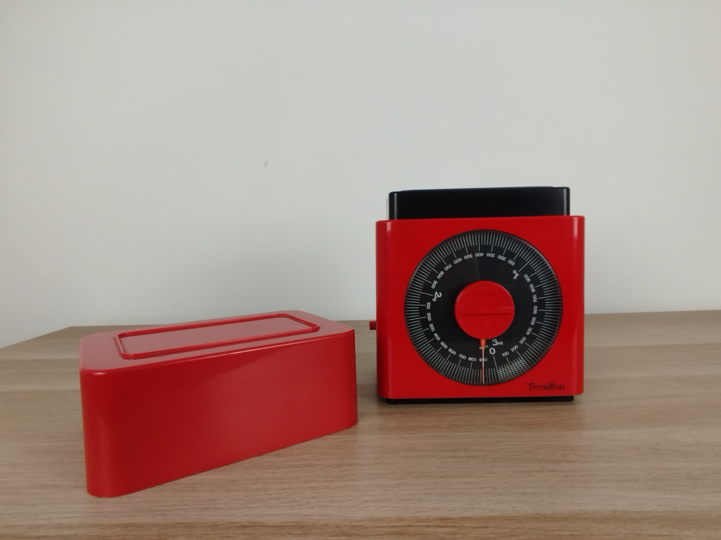 Bilancia Analogica Terraillon Max 3Kg Vintage Epoca Anni 70 Marco Zanuso Rosso