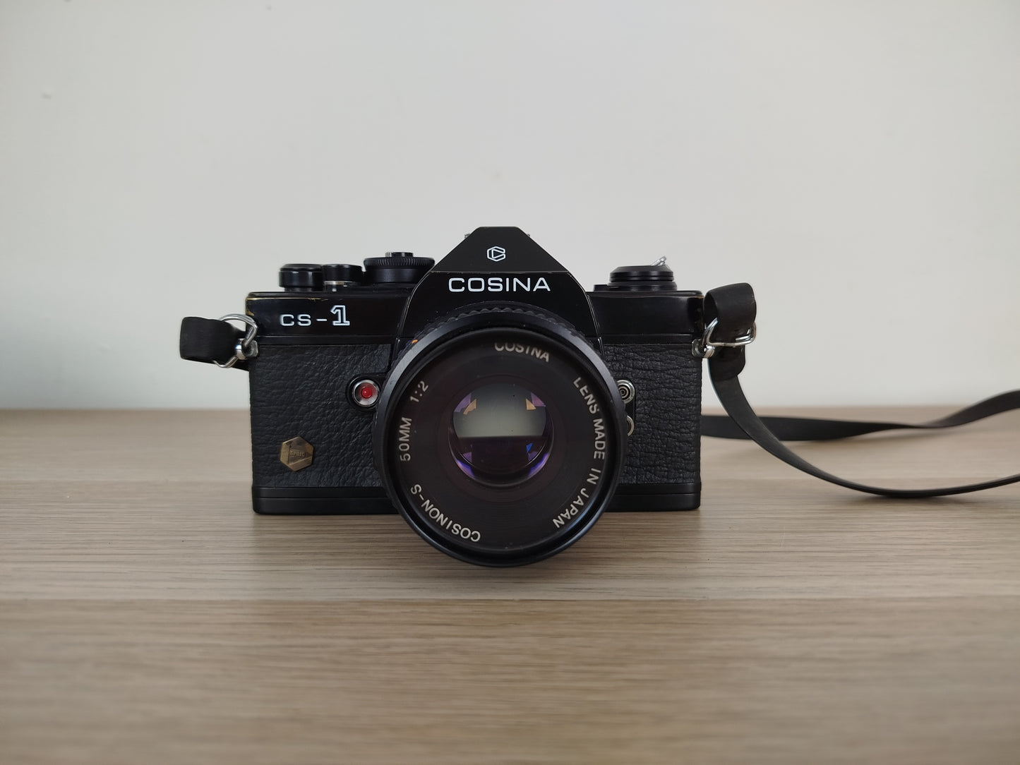 Fotocamera Analogica Cosina Cs-1 Reflex 35mm Nera Con Custodia Macchina Foto