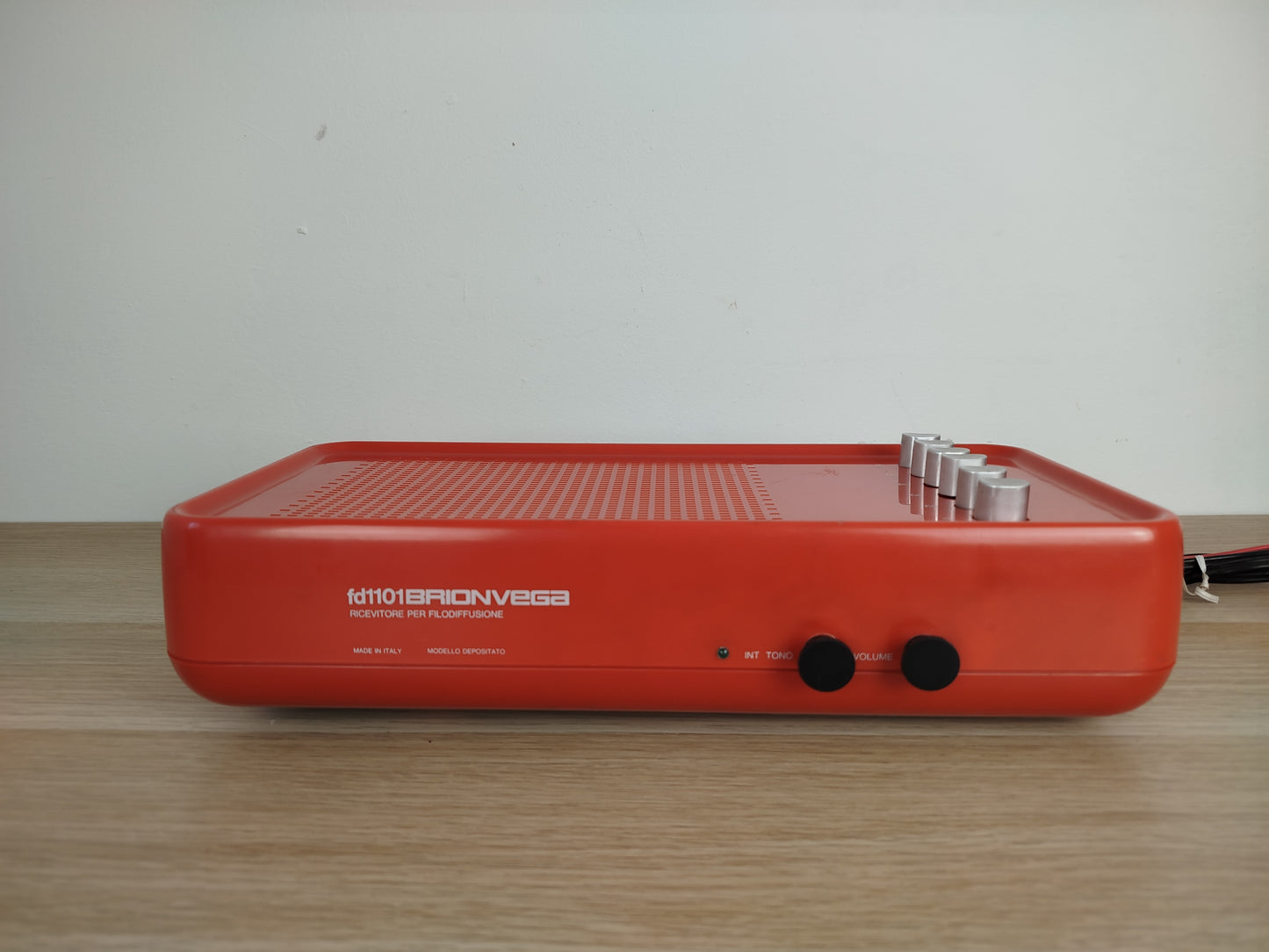 Ricevitore Filodiffusione Brionvega fd1101 Radio Castiglioni Design Arancione