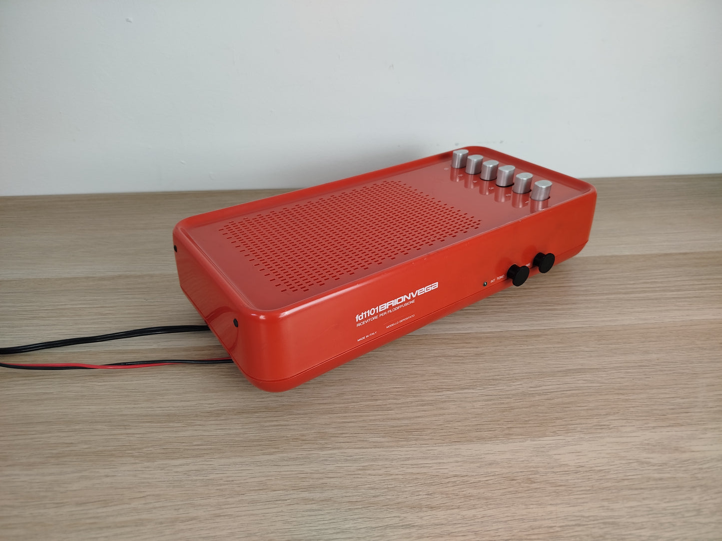 Ricevitore Filodiffusione Brionvega fd1101 Radio Castiglioni Design Arancione