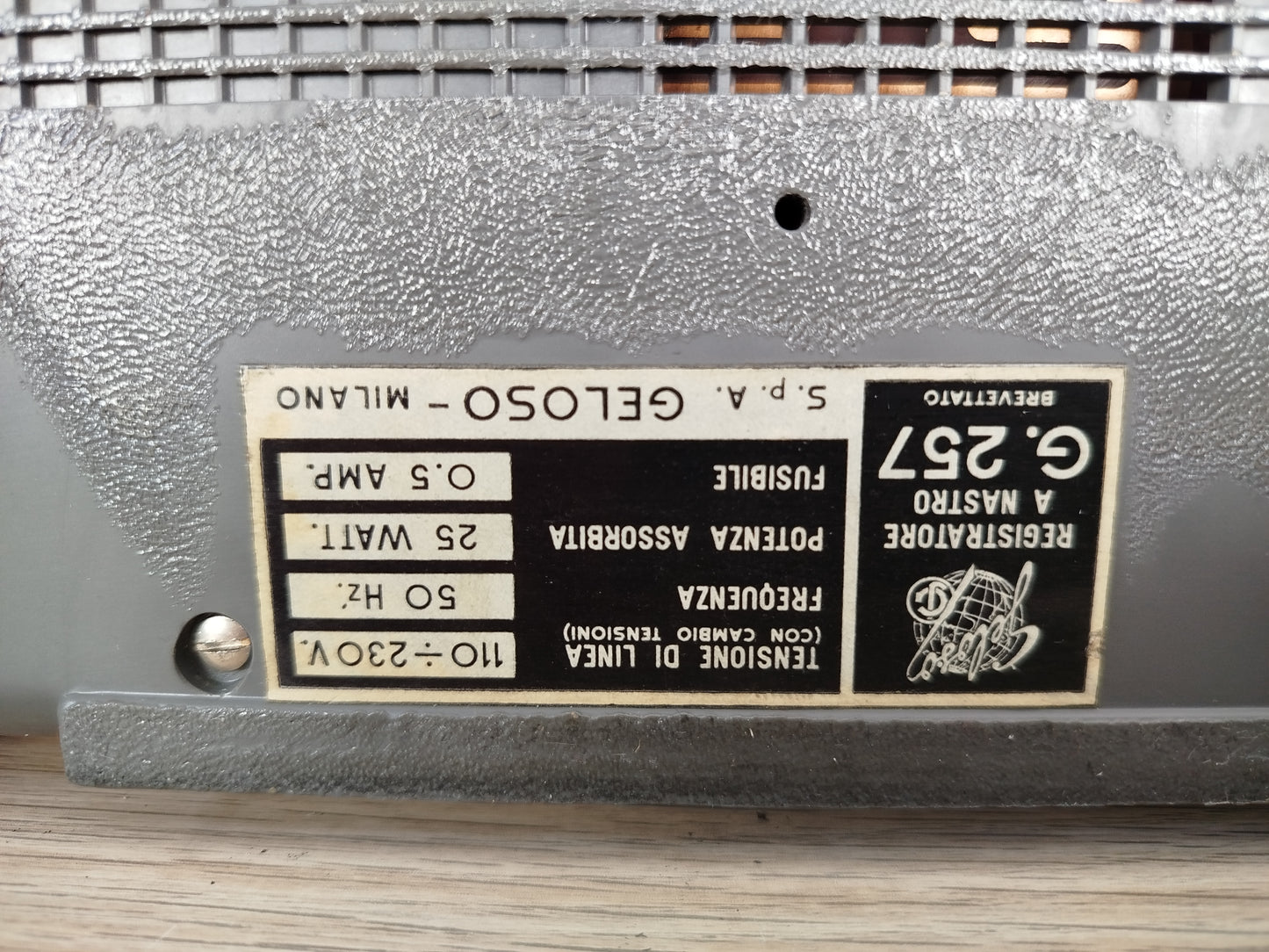 Magnetofono Registratore A Bobine Geloso G 257 Vintage Epoca Custodia Microfono