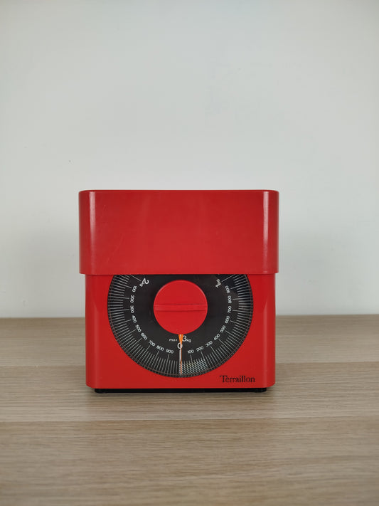 Bilancia Analogica Terraillon Max 3Kg Vintage Epoca Anni 70 Marco Zanuso Rosso