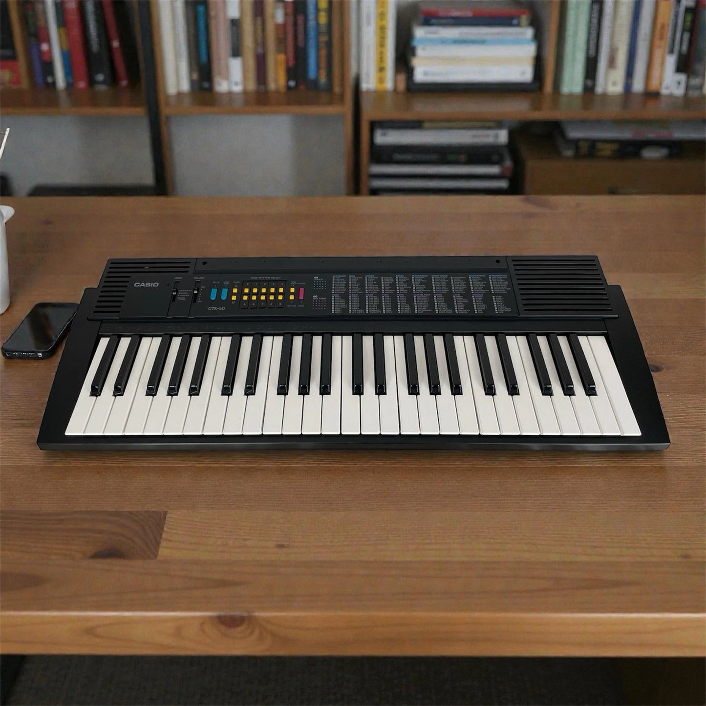 Casio CTK-50 Tastiera Pianoforte Pianola Digitale 49 Tasti 1995 Nera E Custodia