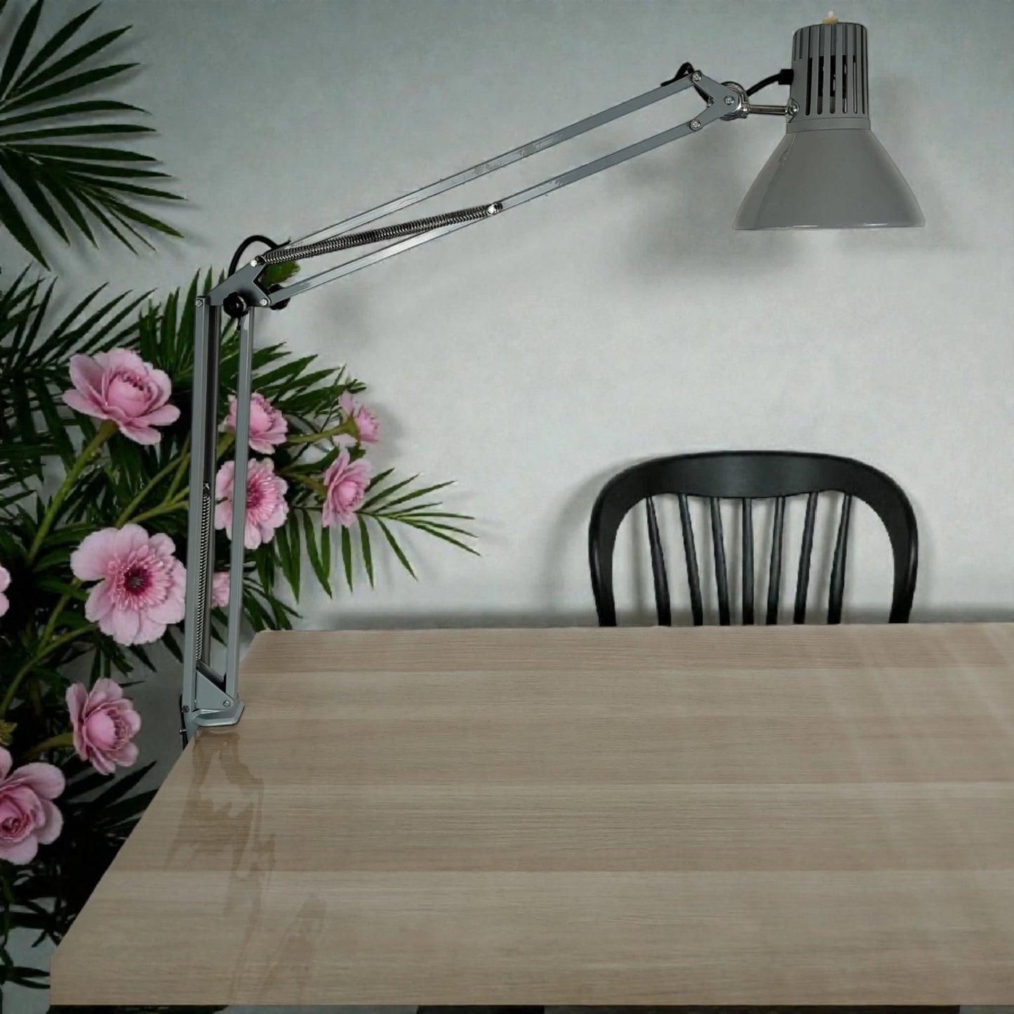 Lampada Da Tavolo Snodabile RIMSA RI e Morsetto Industriale Da Officina Vintage