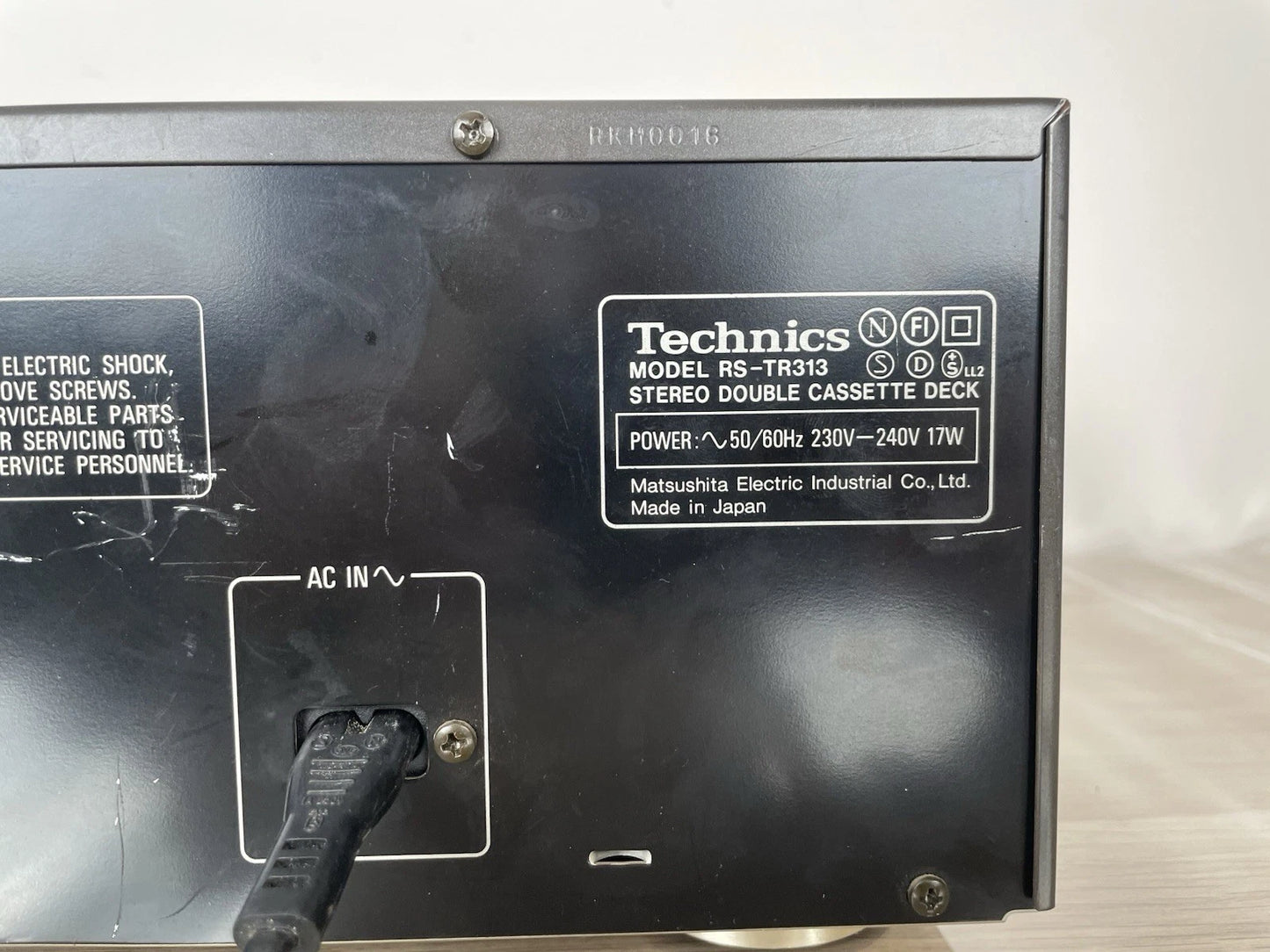 Piastra Cassette Technics RS- TR313 Grigio Lettore Deck 1 Deck 2 Anni 90