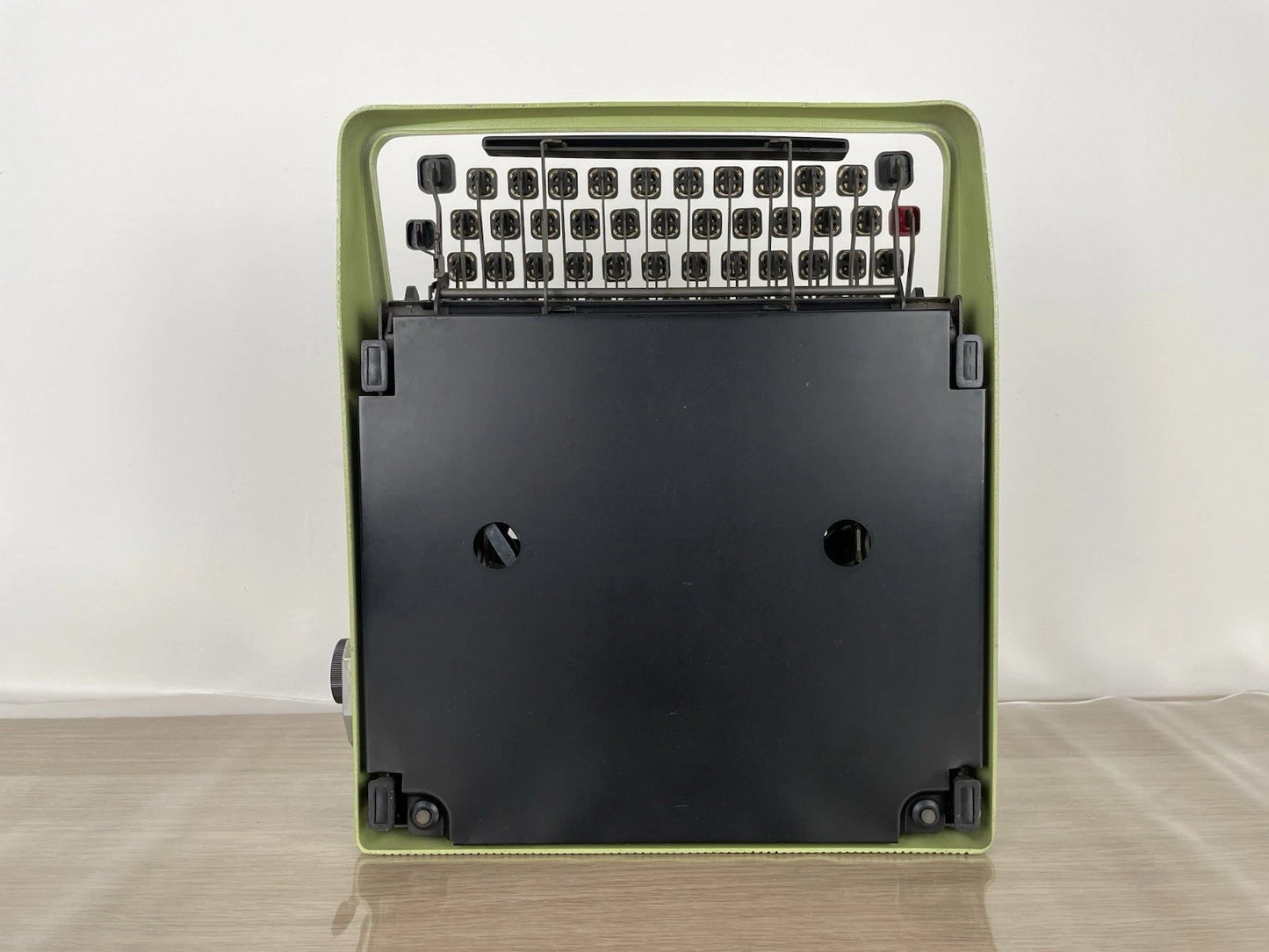 Macchina Da Scrivere Olivetti Lettera 32 Vintage Verde Nizzoli Anni 60 +Custodia