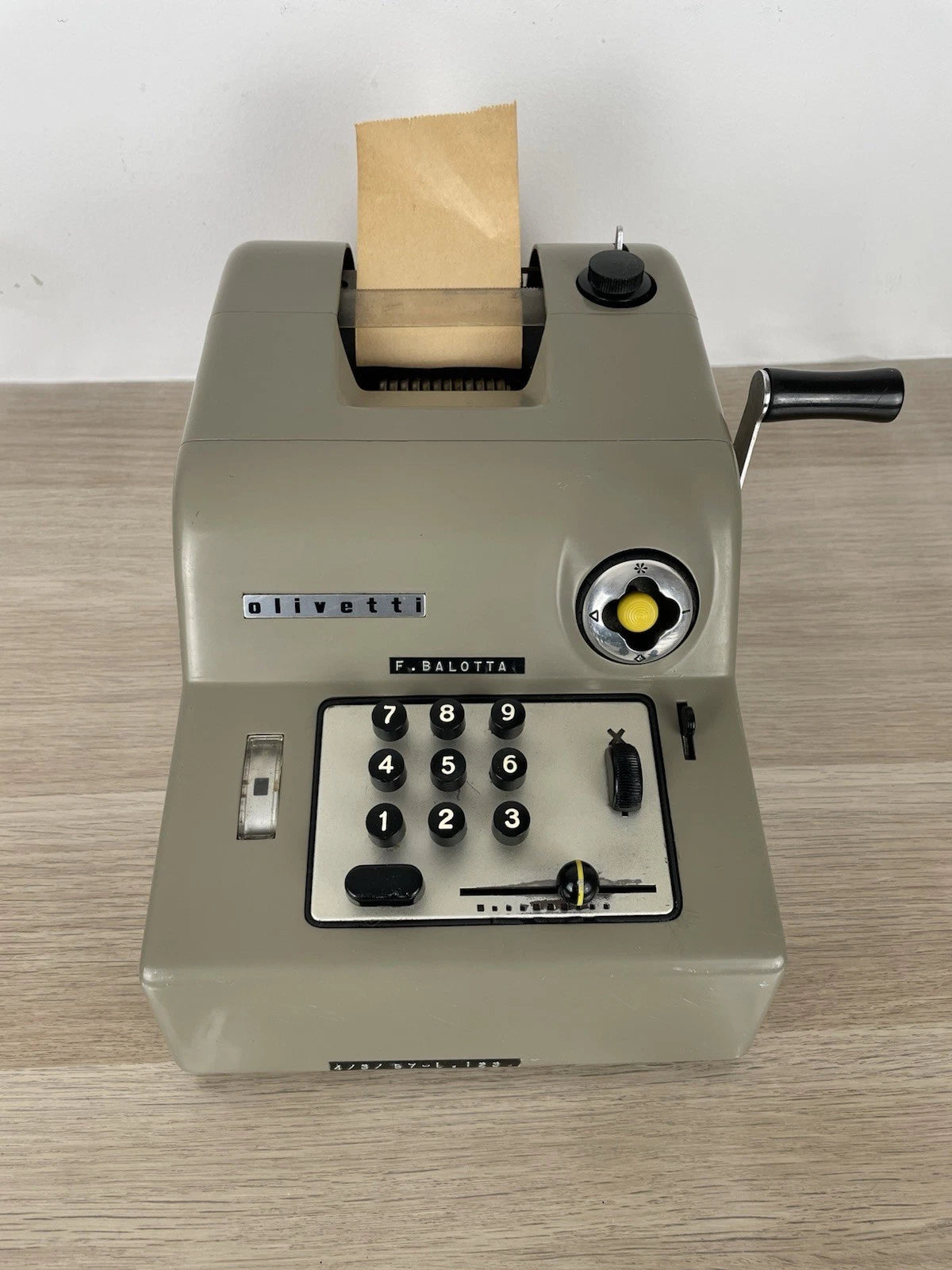 Olivetti Summa 15 Calcolatrice Meccanica Manuale Vintage Design Marcello Nizzoli