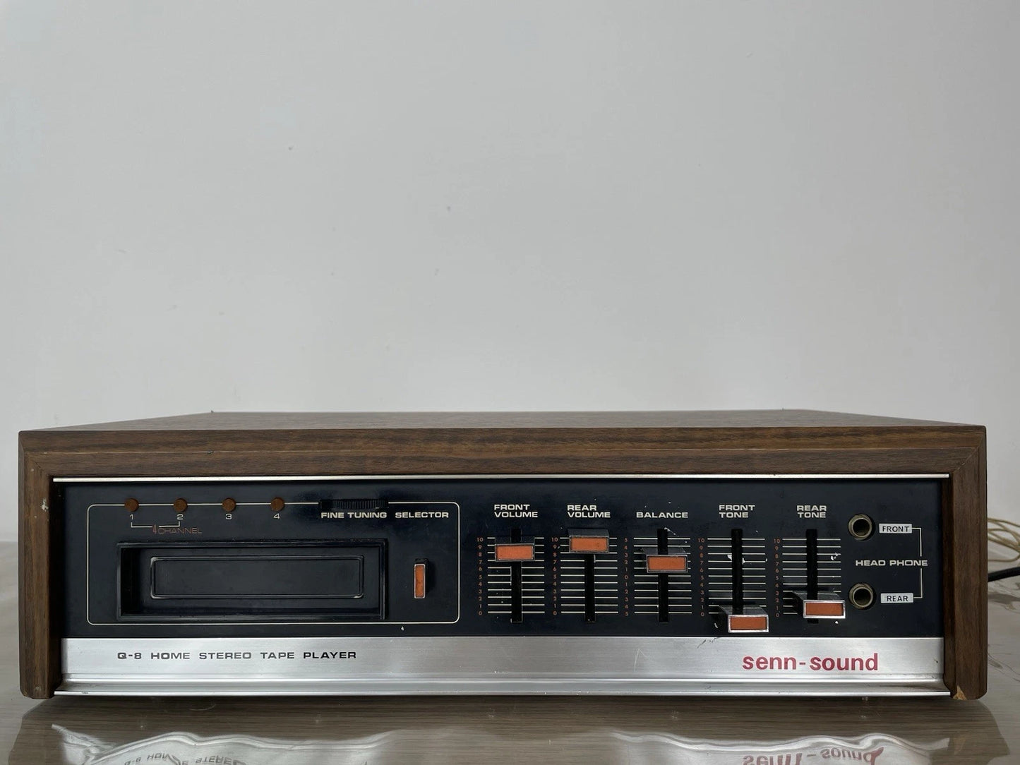 Lettore Cassette Amplificatore Q-8 Home Stereo 8 Tape Player Senn Sound Heq-201