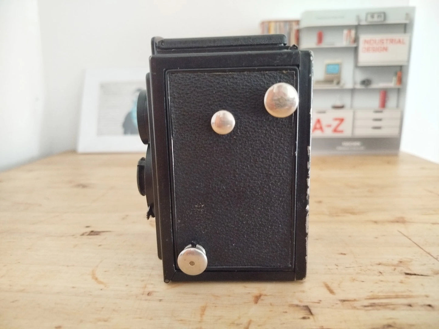 Fotocamera Biottica Voigtländer Brillant Antica Vintage Anni 30 Nero TLR