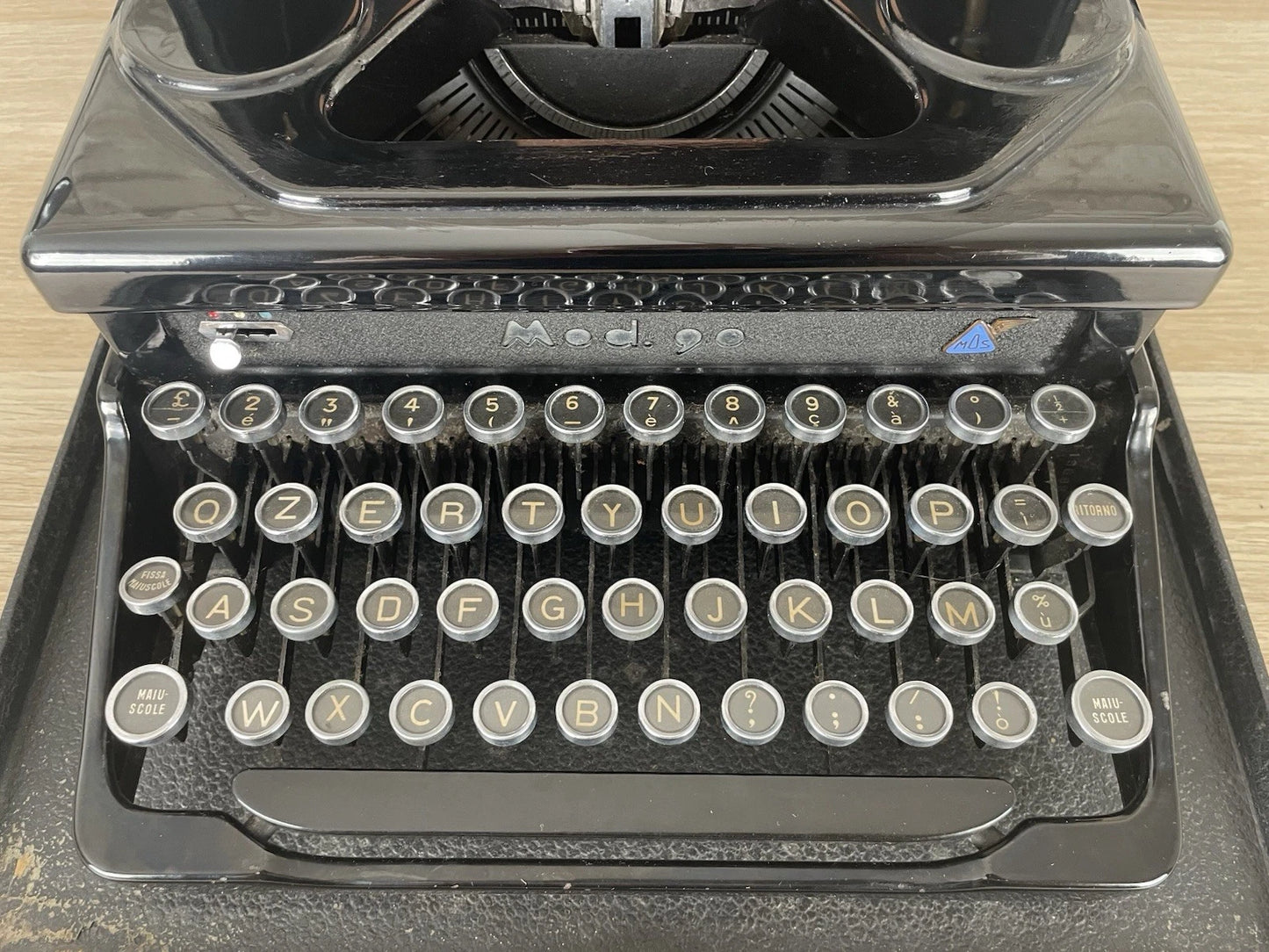 Macchina Per Scrivere Everest Mod.90 Milano Vintage Epoca Anni 40/50 Nera