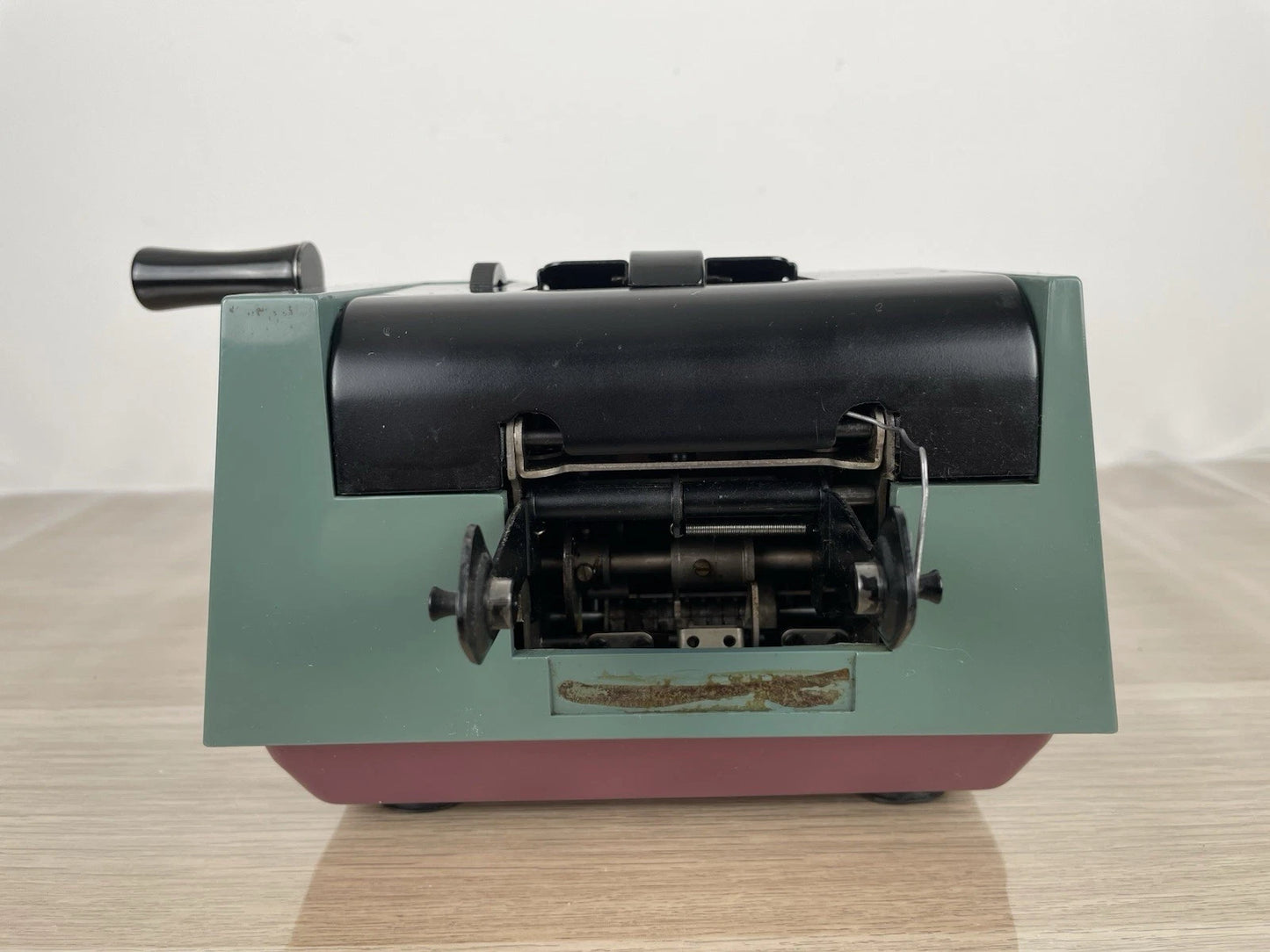 Calcolatrice Meccanica Manuale Olivetti Summa Prima 20 Epoca Anni '60 Azzurra