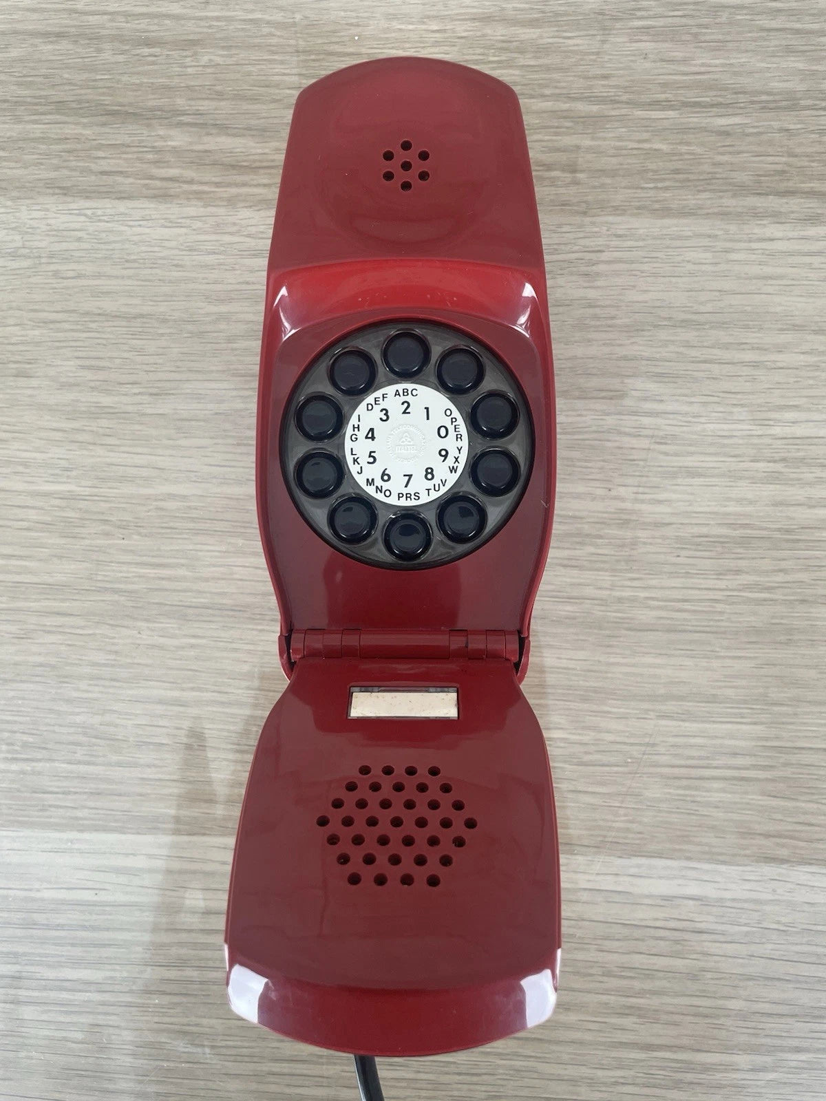Telefono Grillo Rosso Bordeaux Design Zanuso Sapper Vintage A Disco Siemens Auso