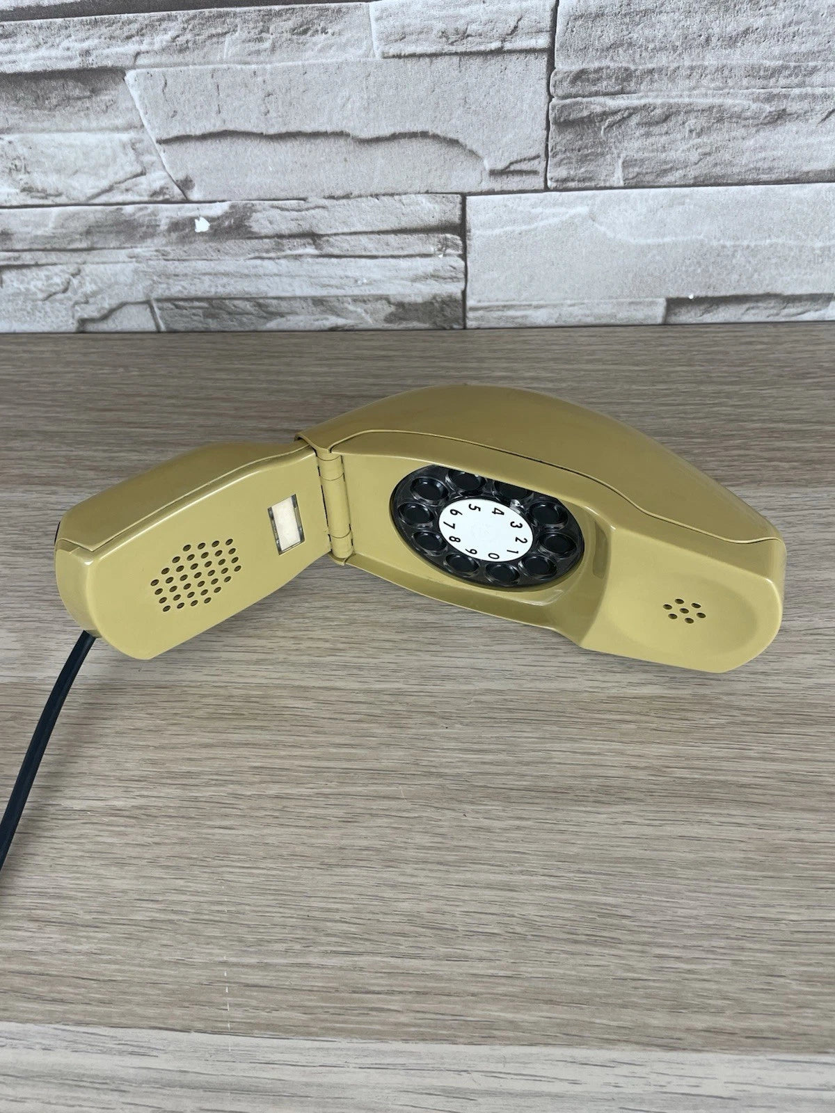 Telefono Grillo Senape Giallo Design Zanuso Sapper Vintage A Disco Siemens Auso