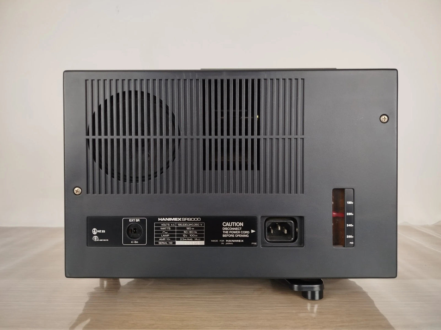 Proiettore Super 8mm Sonoro Hanimex Sr 9000 Vintage Custodia Cavo Scatola Microfono