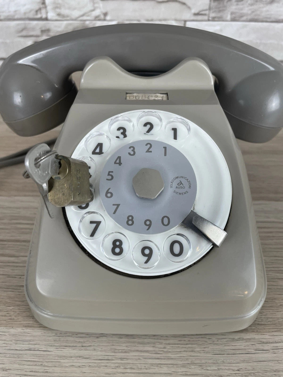 Telefono A Disco Auso Siemens 62 Design Lino Saltini Bigrigio Vintage Anni 60