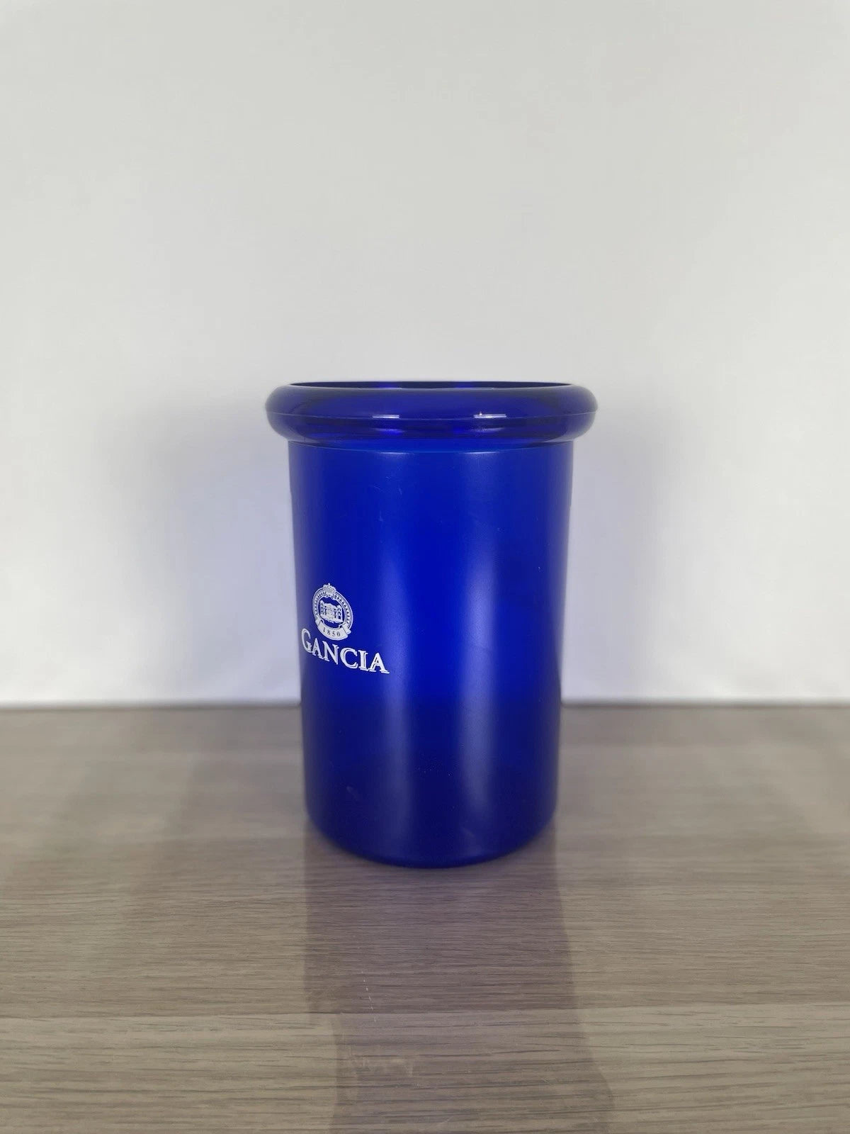 Glacette Secchiello Per Ghiaccio Pubblicitario Gancia Anni 80 In Plastica Blu
