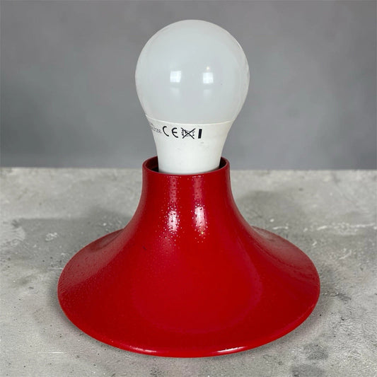 Lampada Da Muro Applique Teti Design Vico Magistretti Vintage Artemide Rossa