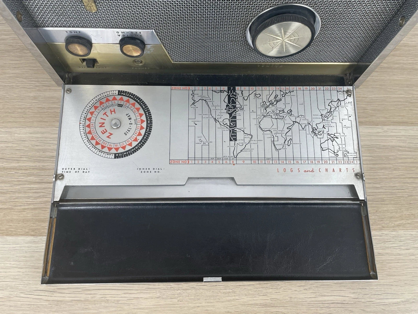 Radio Zenith Trans Oceanic Royal 1000-D Vintage Epoca Anni 50 USA Vintage Raro