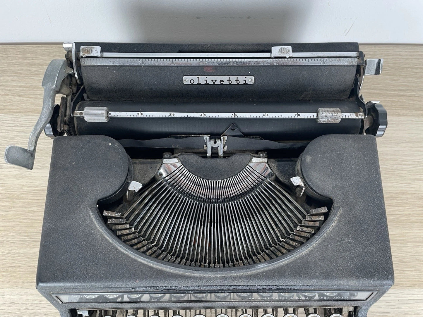 Macchina Da Scrivere Olivetti Studio 42 Portatile Nero Vintage Epoca Anni 30/50