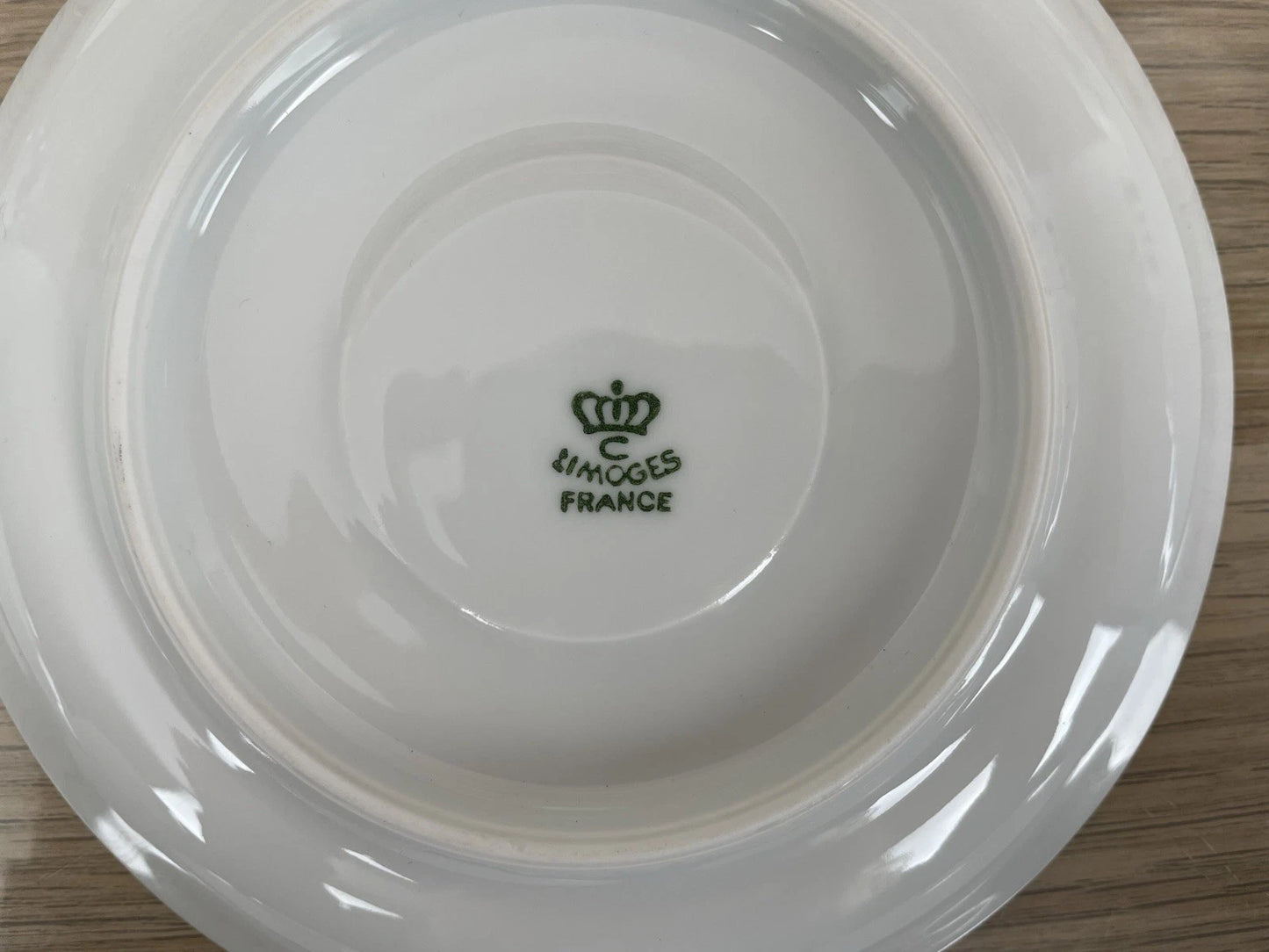Servizio Da Caffè Limoges Porcellana Francese Vintage 6 Piattini E Tazzine Fiori