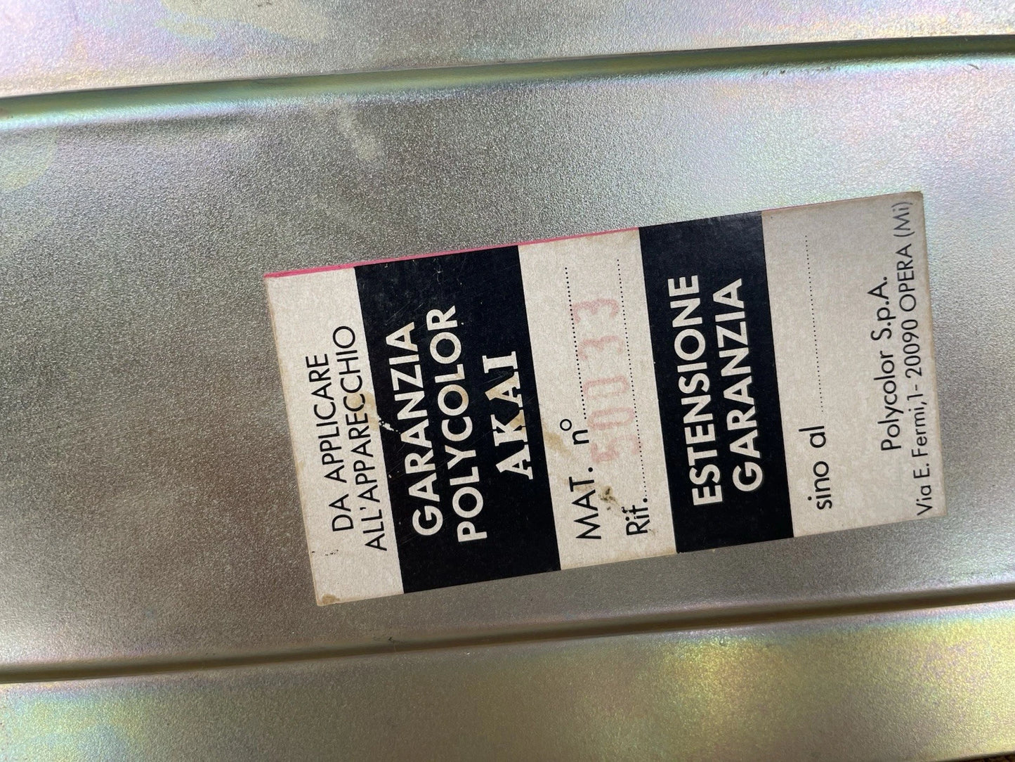 Piastra Cassette Akai CS-F14 Vintage HiFi Stereo Argento Anni 80 Musicassette
