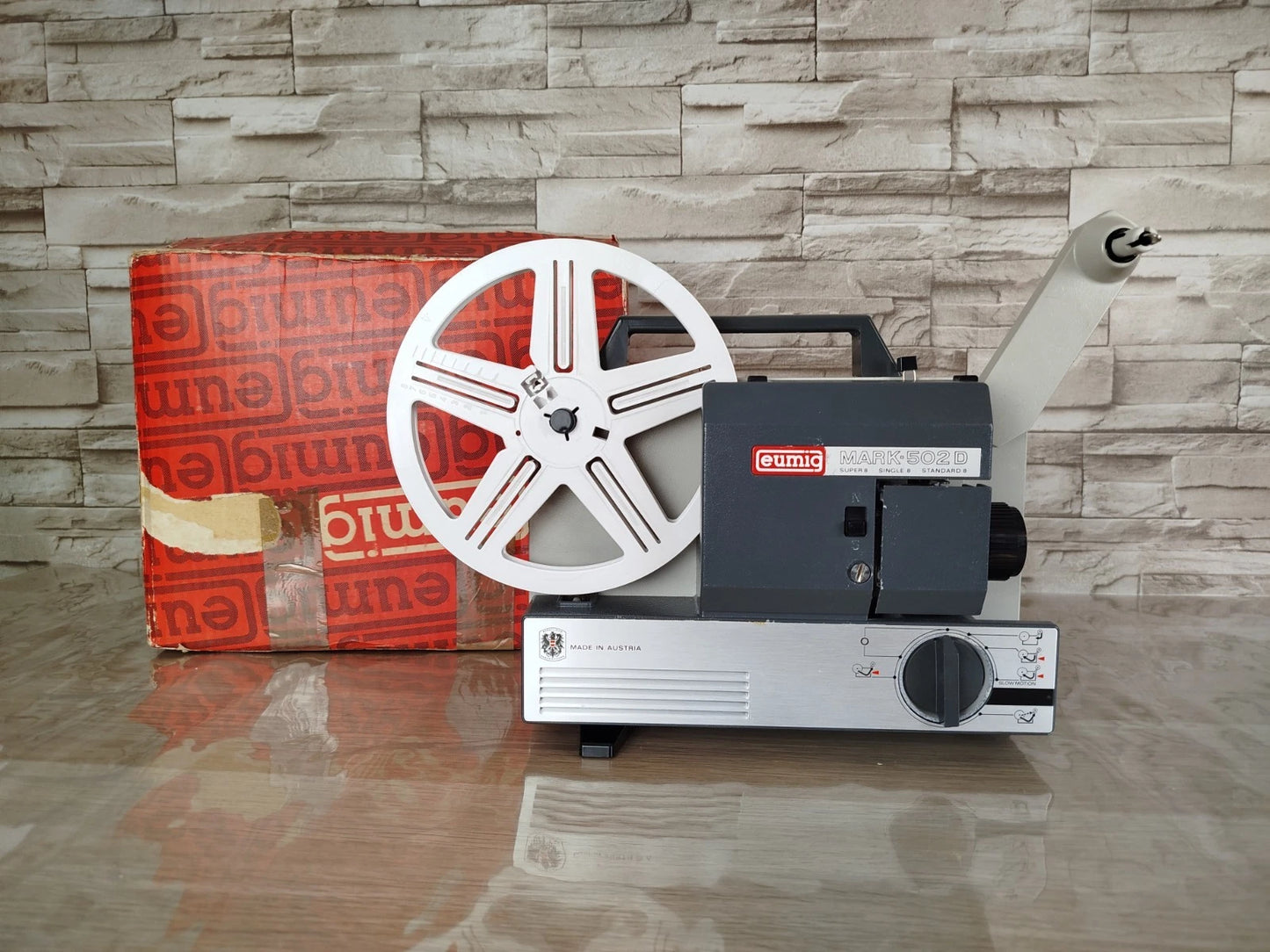 Proiettore Eumig Mark 502 D Per Pellicole Super 8 Vintage Epoca Anni 60 Nero