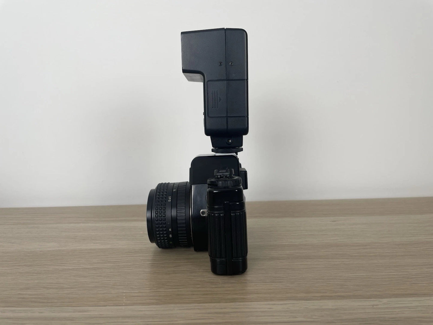 Fotocamera Praktica BCA Electronic Analogica Reflex 35 mm Flash Obiettivo Nero