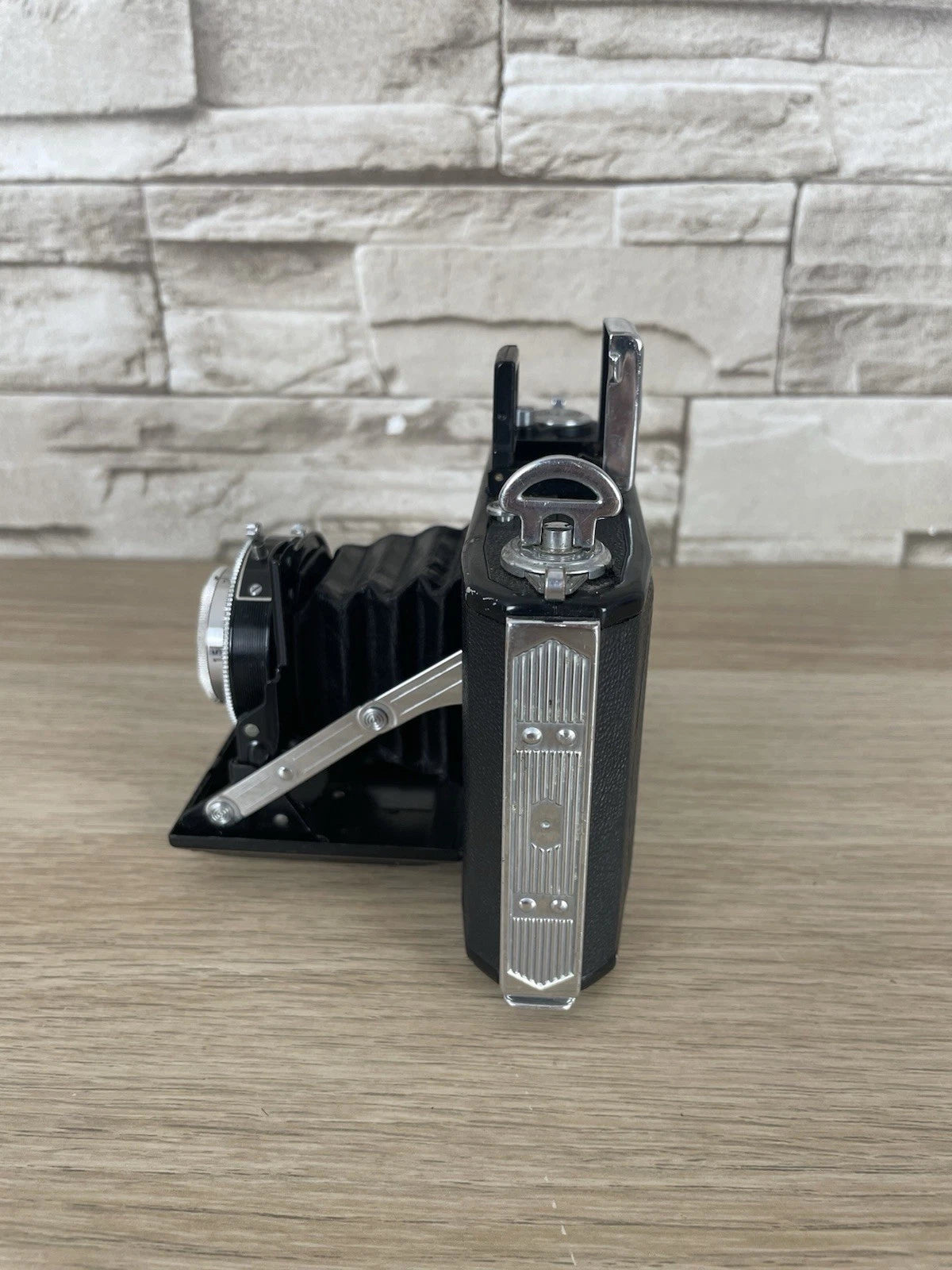 Fotocamera A Soffietto Zeiss Ikon Nettar 515/16 Vintage Anni 40/50 Nera 6x6