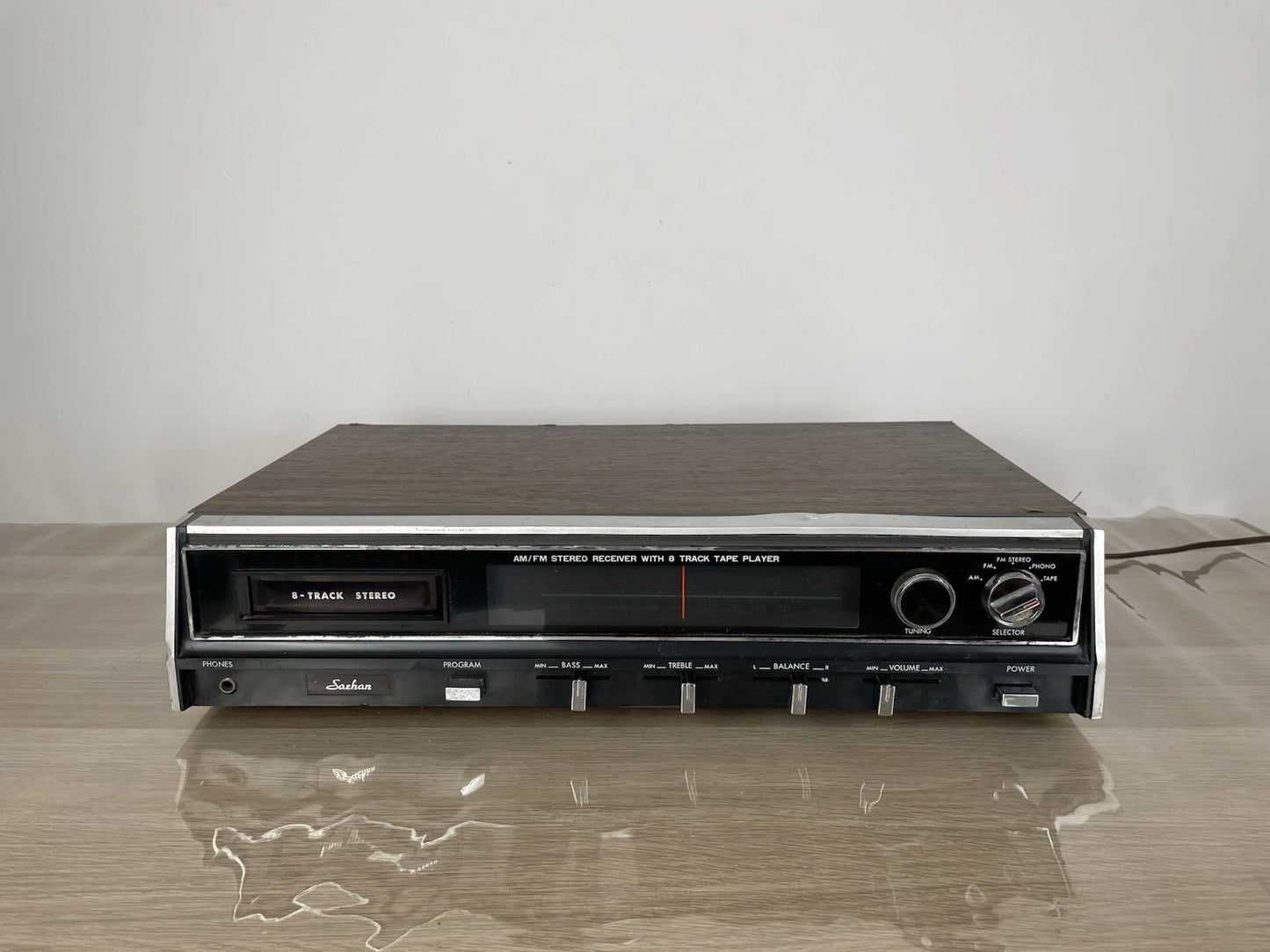 Lettore Cassette Stereo 8 Amplificatore Tuner FM Saehan SE-1000 Vintage Anni 70