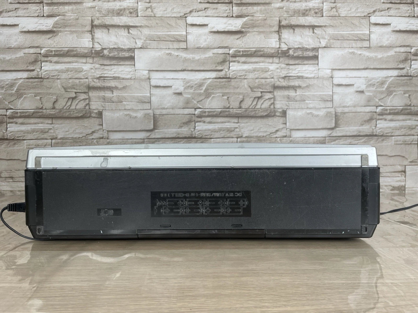 Boombox Ghettoblaster Sharp GF-6060 Stereo Cassette Deck Radio AM FM Argento