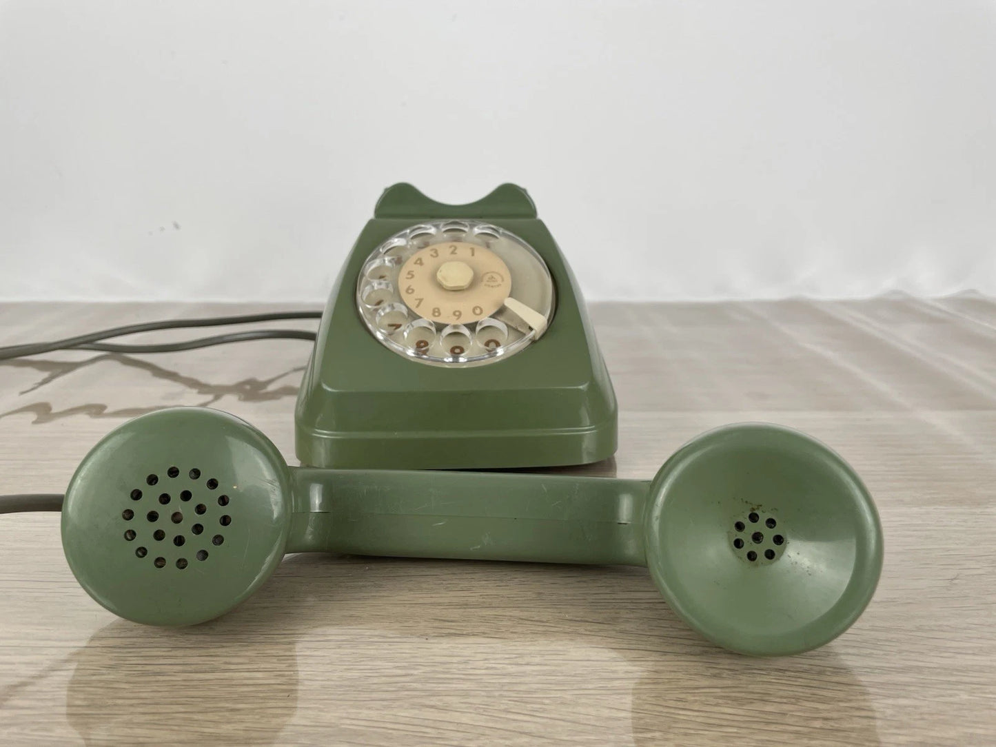 Telefono Fisso Disco Auso Siemens Telecomunicazioni Verde Oliva Lino Saltini S62