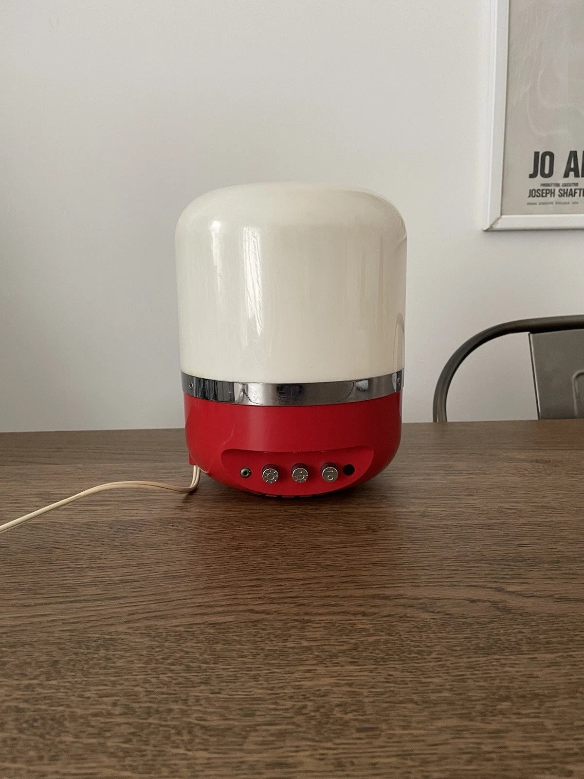 Radio Lampada 60s Europhon Design Adriano Rampoldi Vintage Space Age Rossa