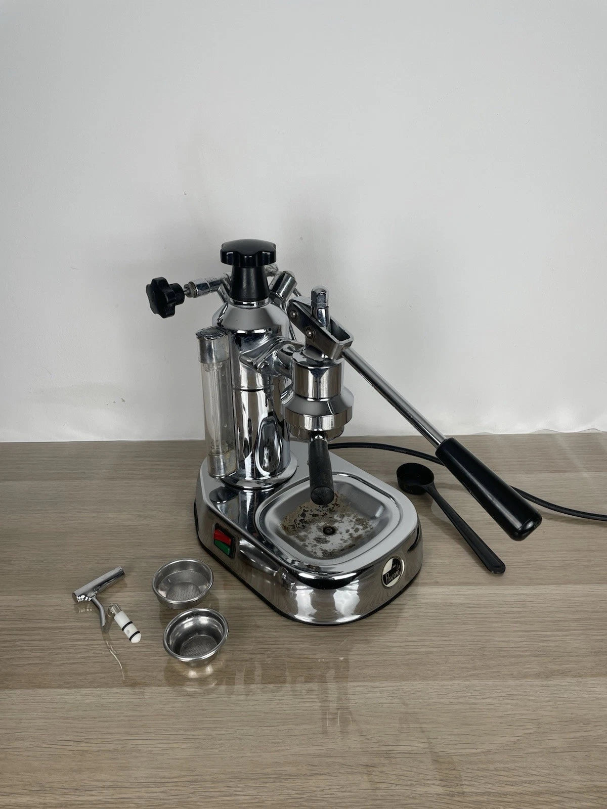 Macchina per caffè espresso La Pavoni 2a Europiccola Argento Vintage Anni 90