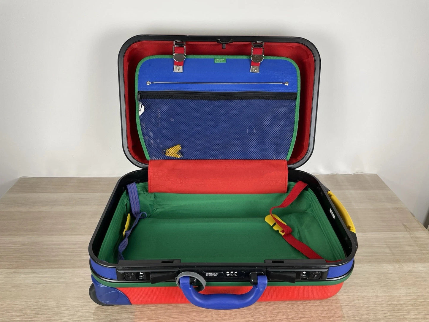 Valigia Rigida Trolley United Colors Of Benetton Verde Rosso Colorato Anni 80/90