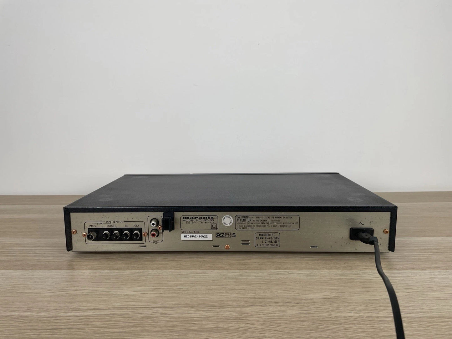 Sintonizzatore Tuner Marantz ST-35 Radio Stereo Vintage Anni 80 Nero Funzionante