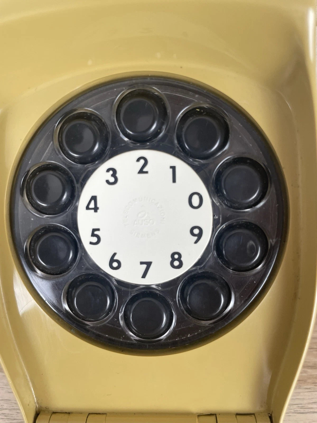 Telefono Grillo Senape Giallo Design Zanuso Sapper Vintage A Disco Siemens Auso
