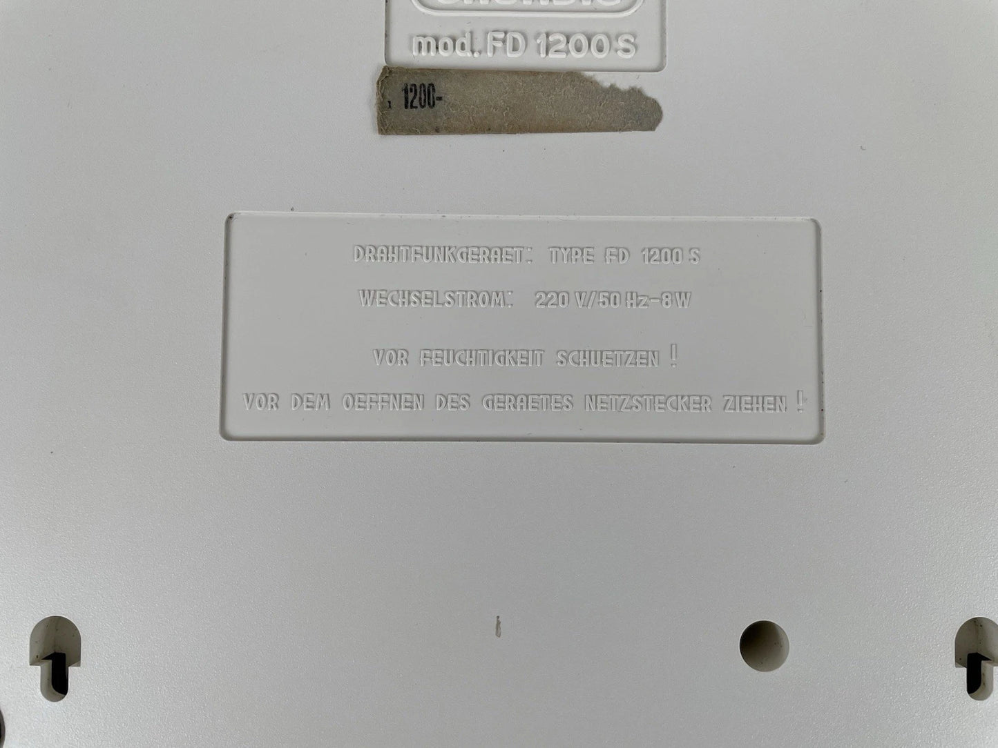 Radio Filodiffusione Grundig FD1200S Vintage Design Anni 70 Bianco