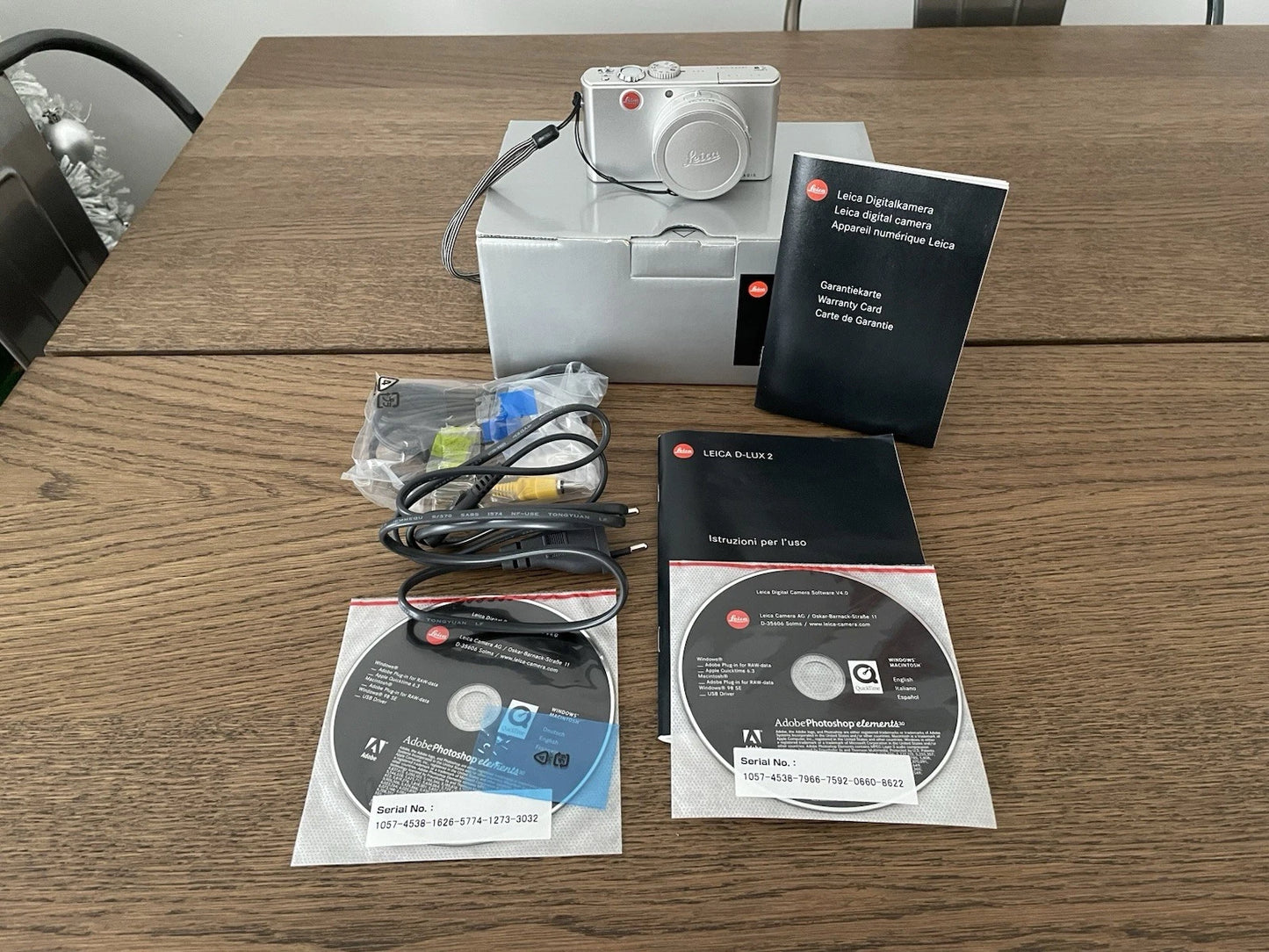 Fotocamera Digitale Leica D-LUX 2 Argento Con Scatola Accessori Cavo Libretto