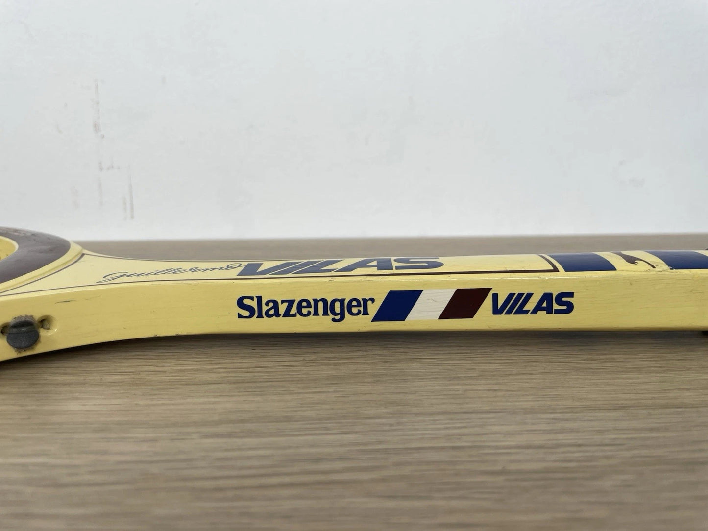 Racchetta Da Tennis Slazenger Guillermo Vilas Junior Frame Vintage Legno 41/8"